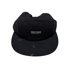 SENE Studio Men's Adjustable Snapback Hat Black Size OSFA Adjustable